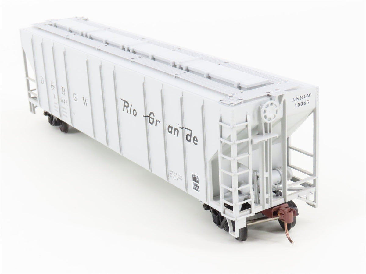 S Scale American Models 3310 D&amp;RGW Rio Grande 3-Bay Covered Hopper #15045