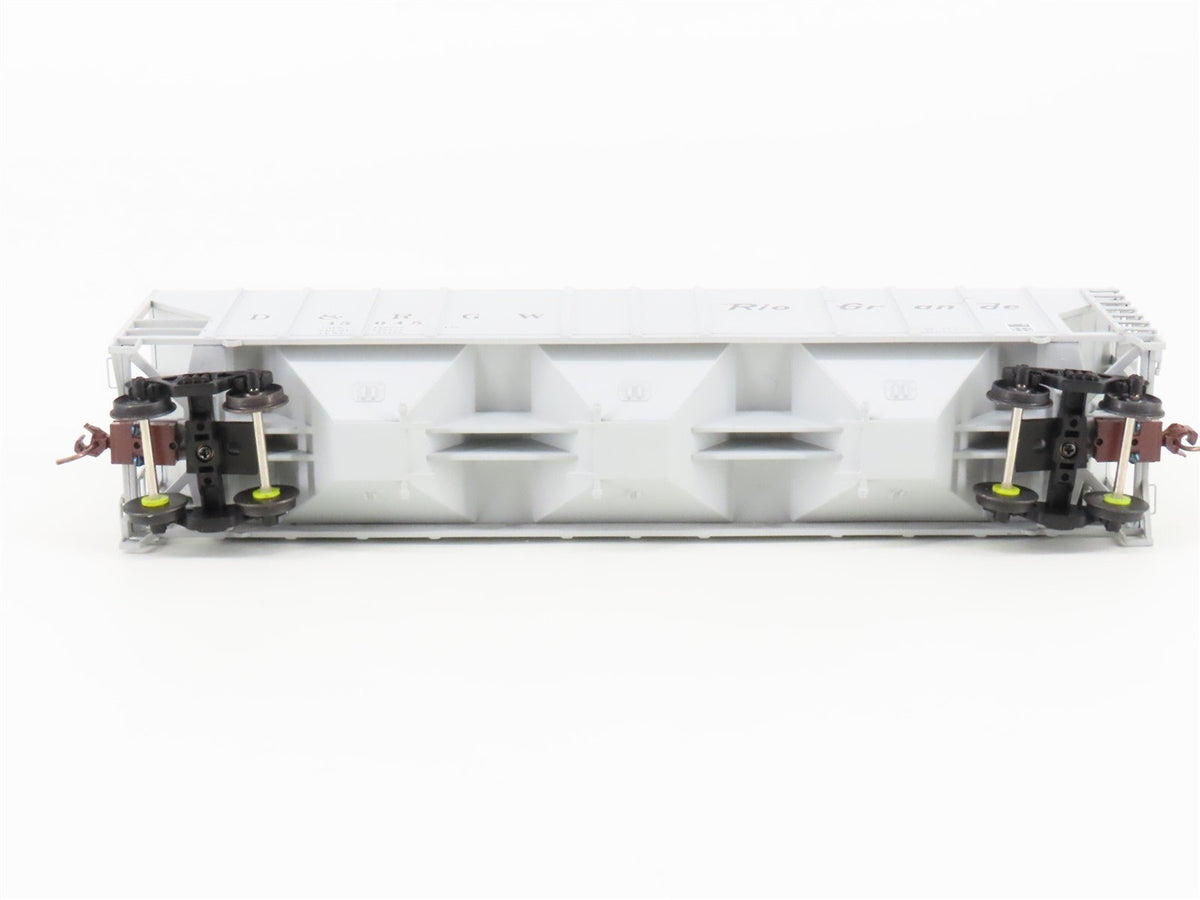 S Scale American Models 3310 D&amp;RGW Rio Grande 3-Bay Covered Hopper #15045