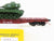 S Scale American Models 6009-TK D&RGW Rio Grande Flat Car w/ U.S.A. Tank Load
