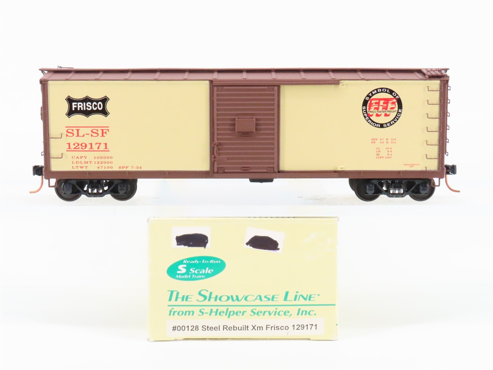S Scale S-Helper Service Showcase Line 00128 SL-SF Frisco Box Car #129171