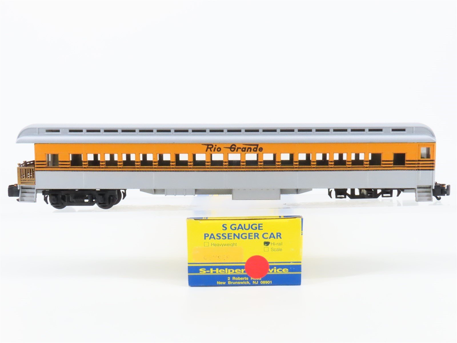 S Scale S-Helper Service D&RGW Rio Grande Observation Passenger Car
