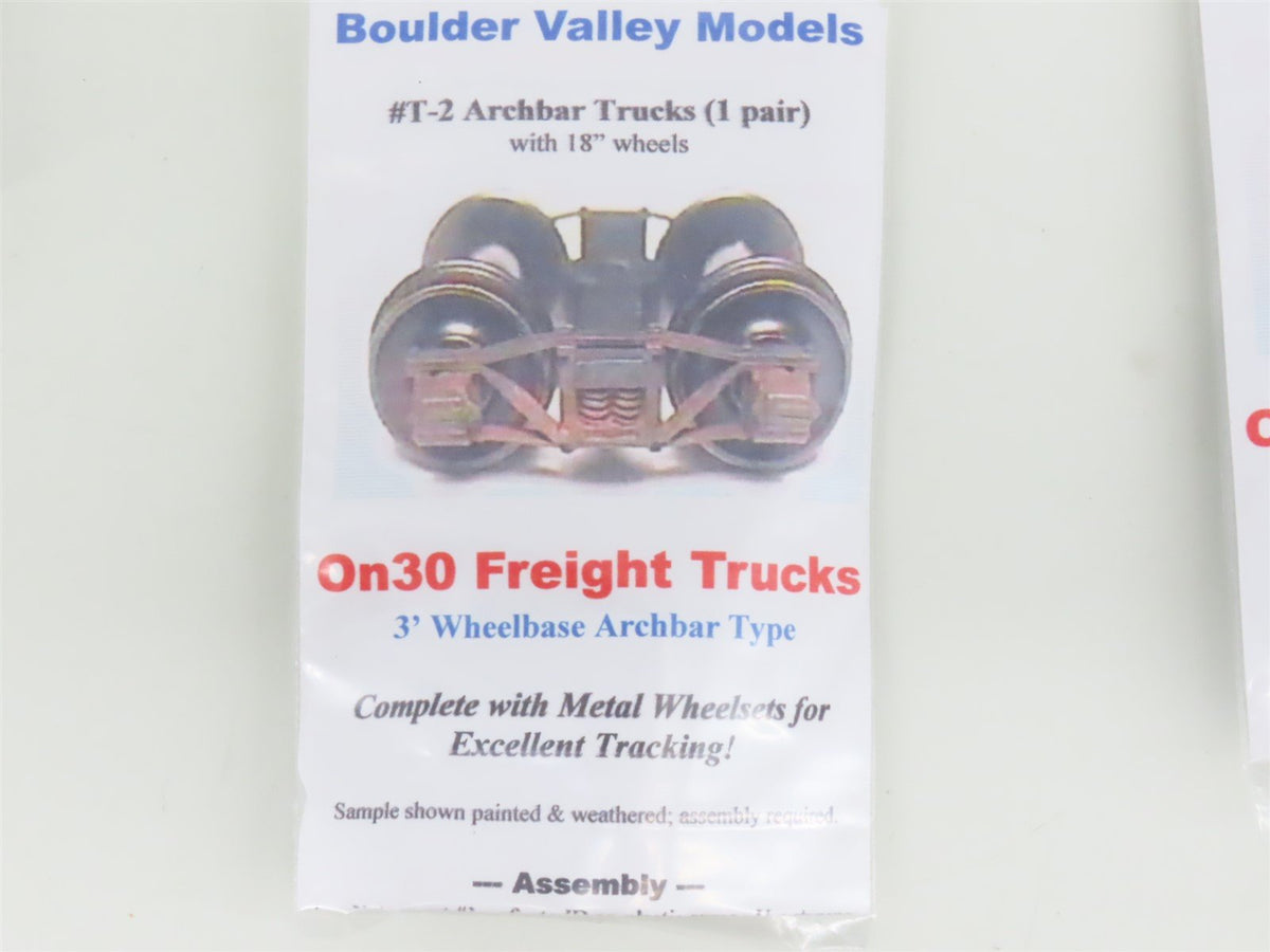 LOT of 6 On30 Scale Boulder Valley Models Kits Freight Trucks