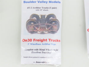LOT of 6 On30 Scale Boulder Valley Models Kits Freight Trucks