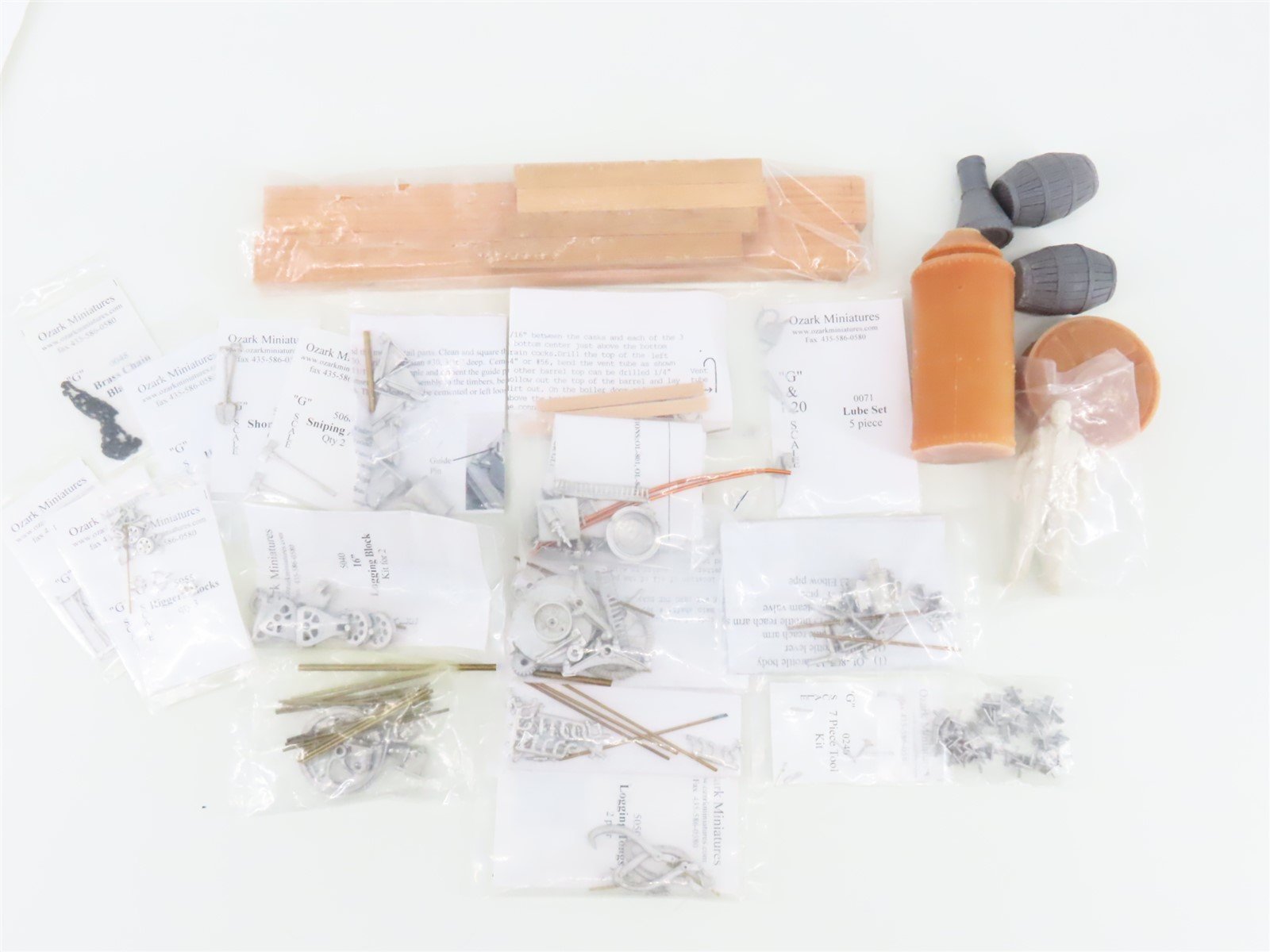 G 1/22.5 Scale Ozark Miniatures Kit #5003 Winch Engine w/ Haulback