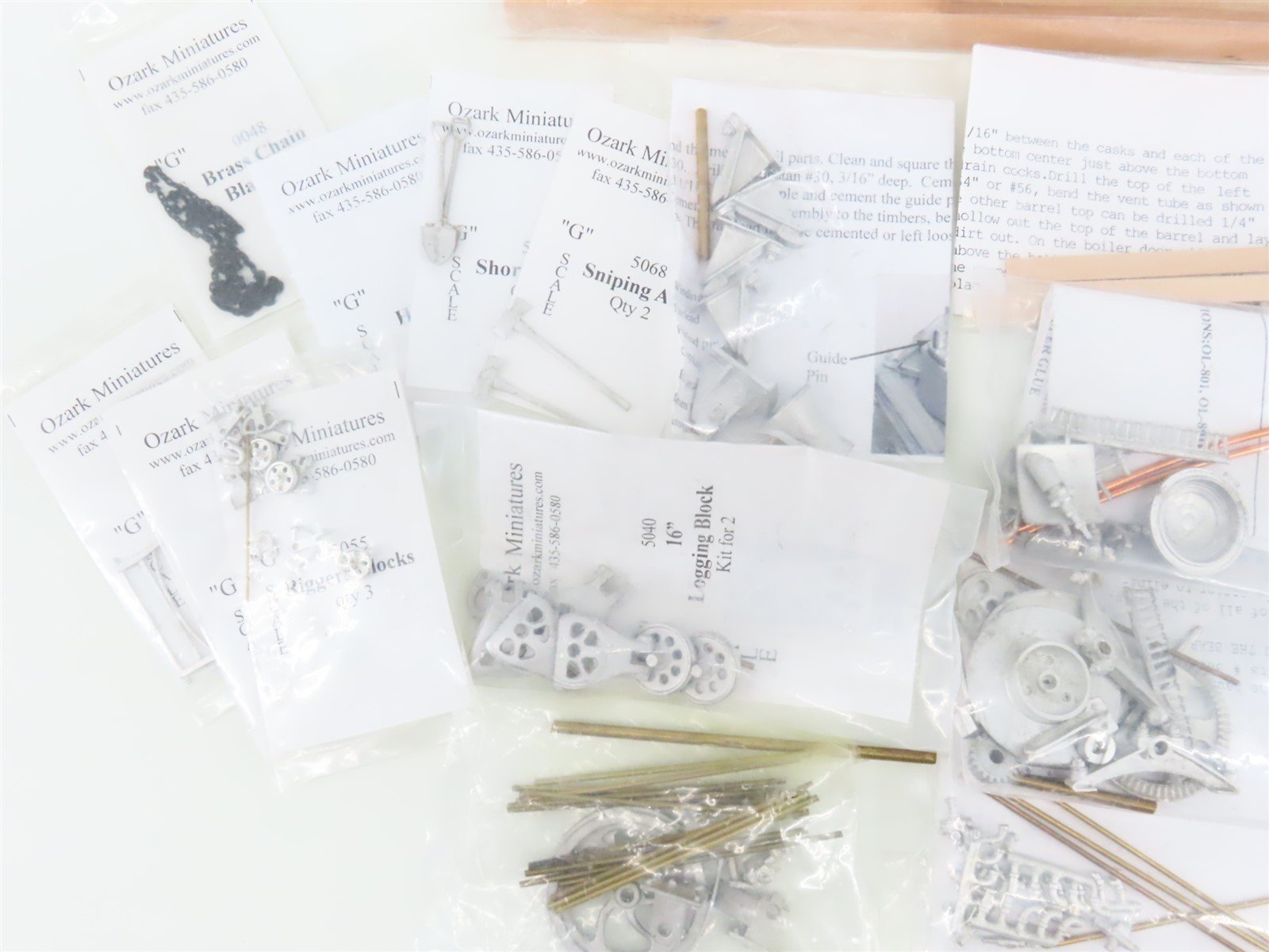 G 1/22.5 Scale Ozark Miniatures Kit #5003 Winch Engine w/ Haulback