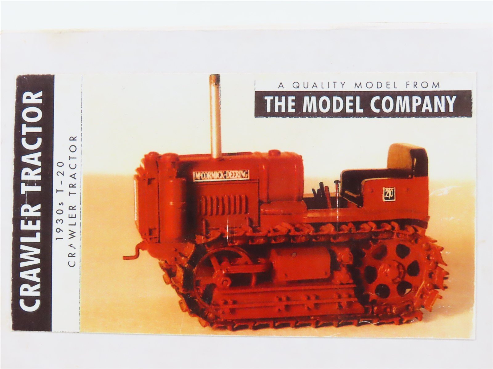 O 1:43.54 7mm Scale The Model Company Kit #43 Crawler Tractor