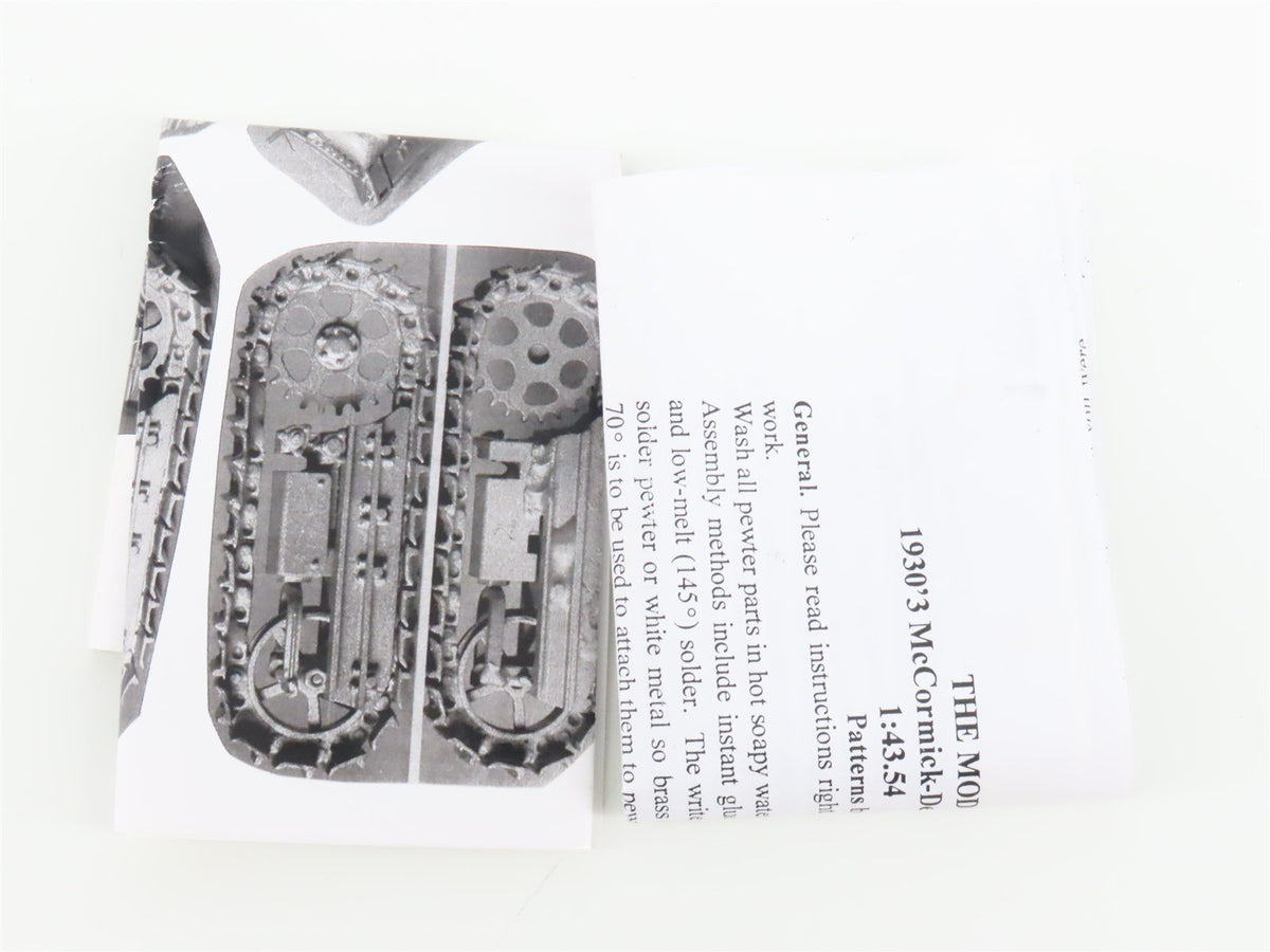 O 1:43.54 7mm Scale The Model Company Kit #43 Crawler Tractor