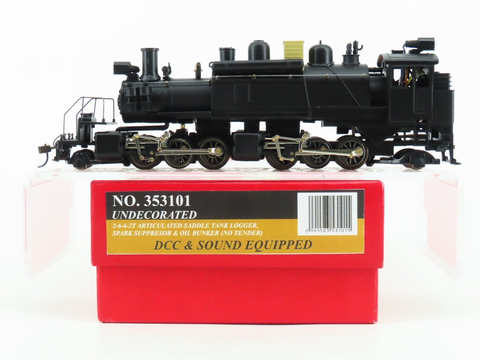 HO Mantua Classics 353101 Unlettered 2-6-6-2T Articulated Steam w/ DCC & Sound