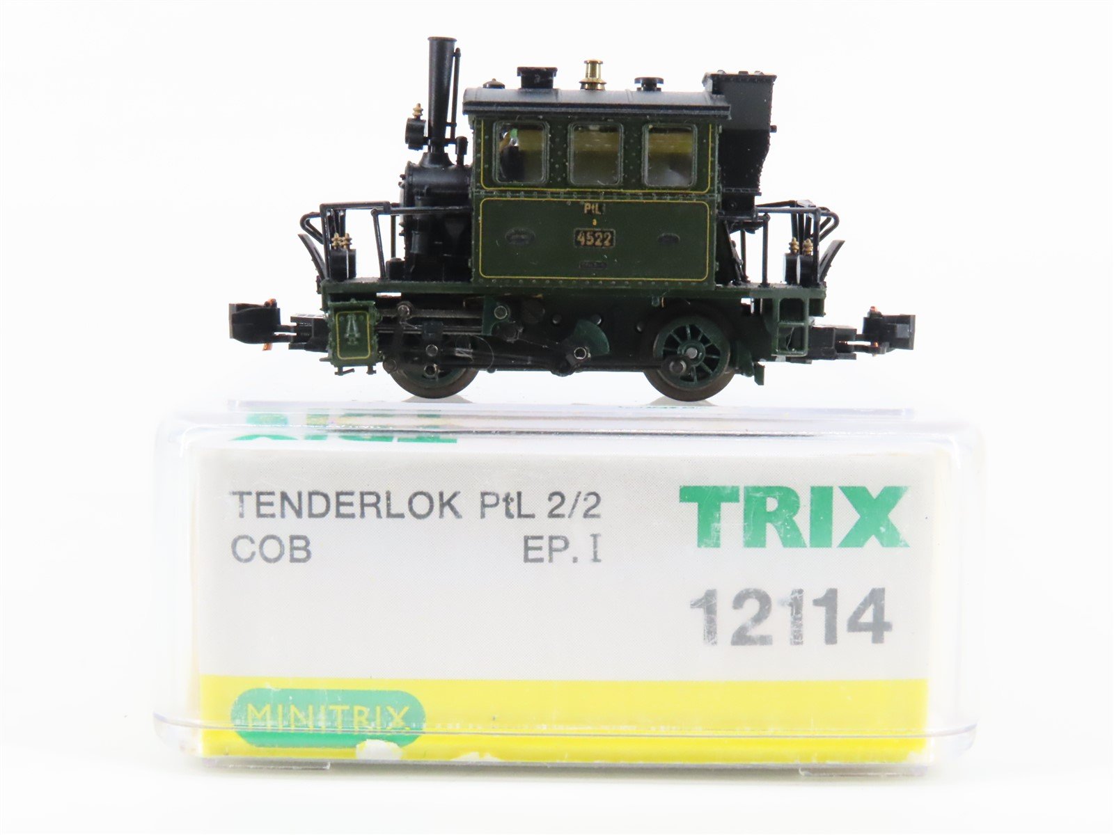 N Scale Minitrix 12114 K.Bay.Sts.B. Bavarian PtL 2/2 Glaskasten Steam #4522