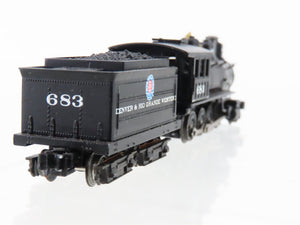 N Scale Athearn 10918 D&RGW Rio Grande 2-8-0 Steam Locomotive #683