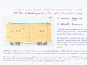 On30 Scale Boulder Valley Models Kit #604 20' Wood Reefer