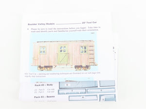 On30 Scale Boulder Valley Models Kit #621 20' Work Train Tool Car
