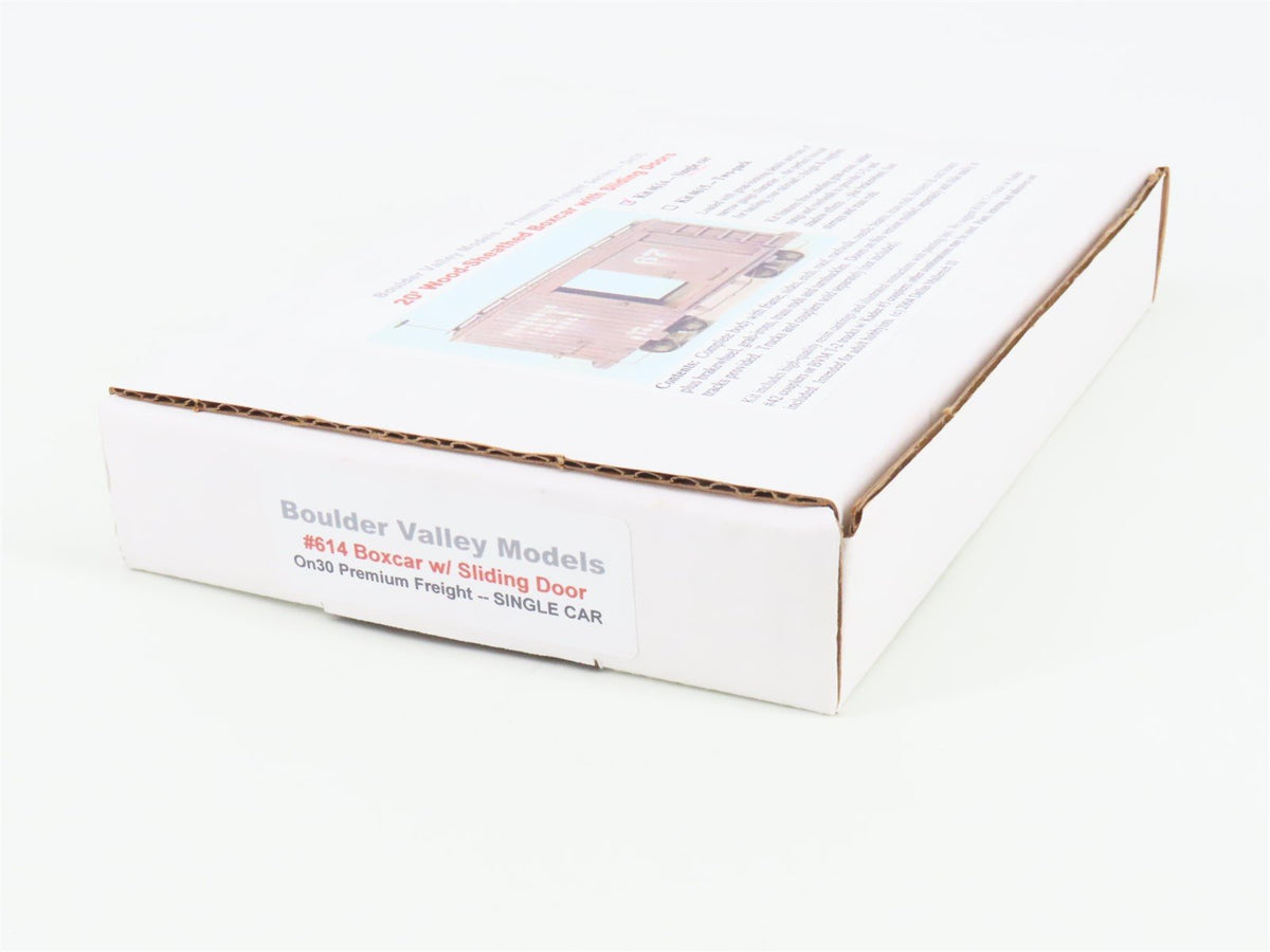 On30 Scale Boulder Valley Models Kit #614 20&#39; Wood Sheathed Box Car