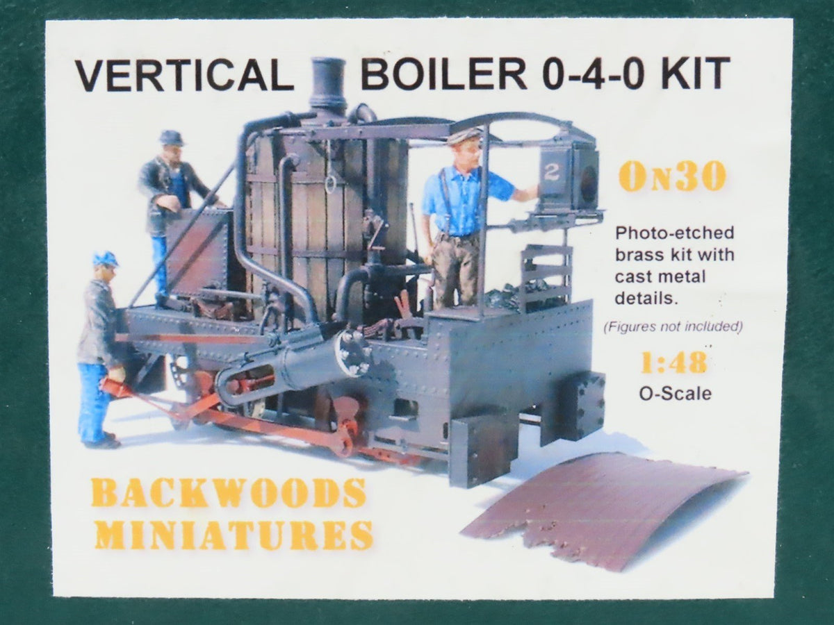 On30 Scale Backwoods Miniatures Brass Kit Vertical Boiler