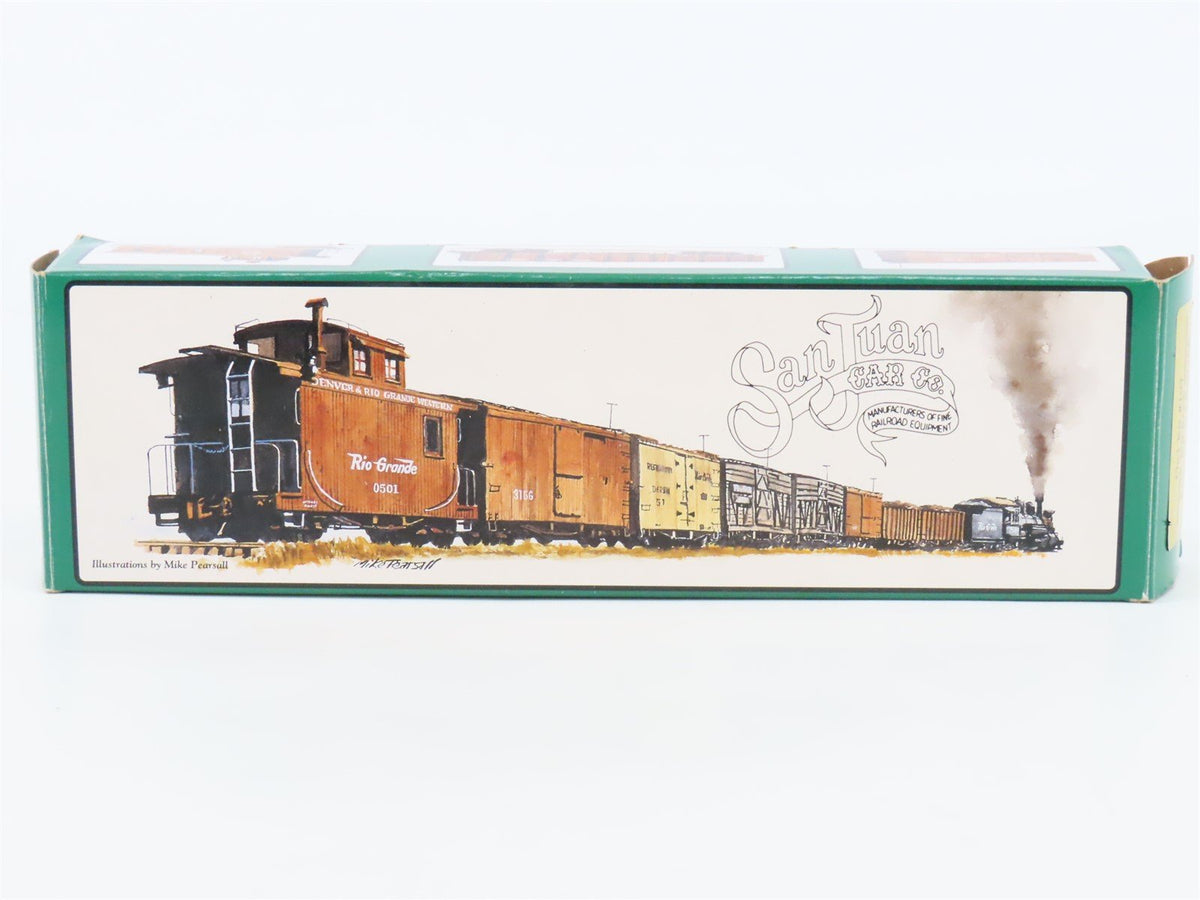 On3 Scale San Juan Car Co Kit #107 D&amp;RGW Rio Grande Short Caboose