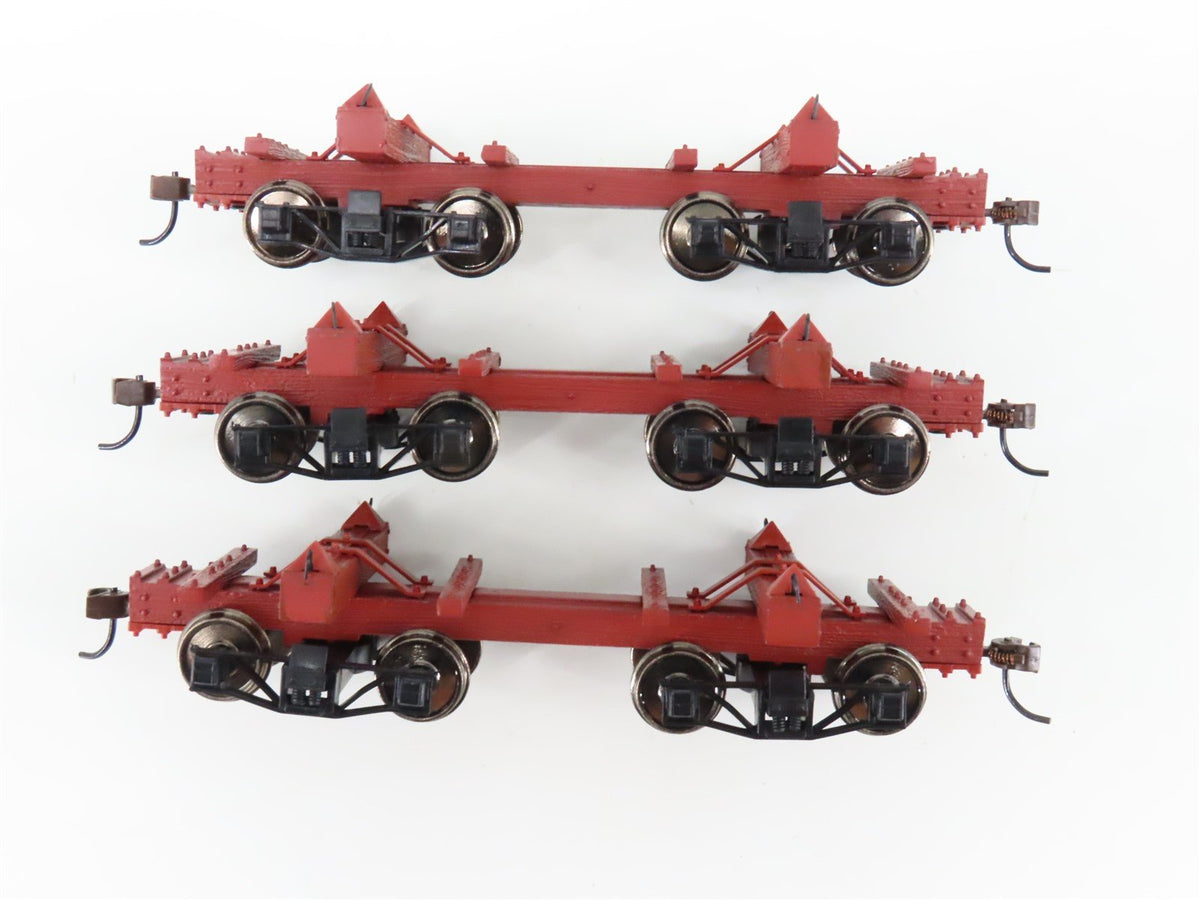 On30 Scale Bachmann Spectrum 27391 Skeleton Log Cars w/ Log Load 3-Pack