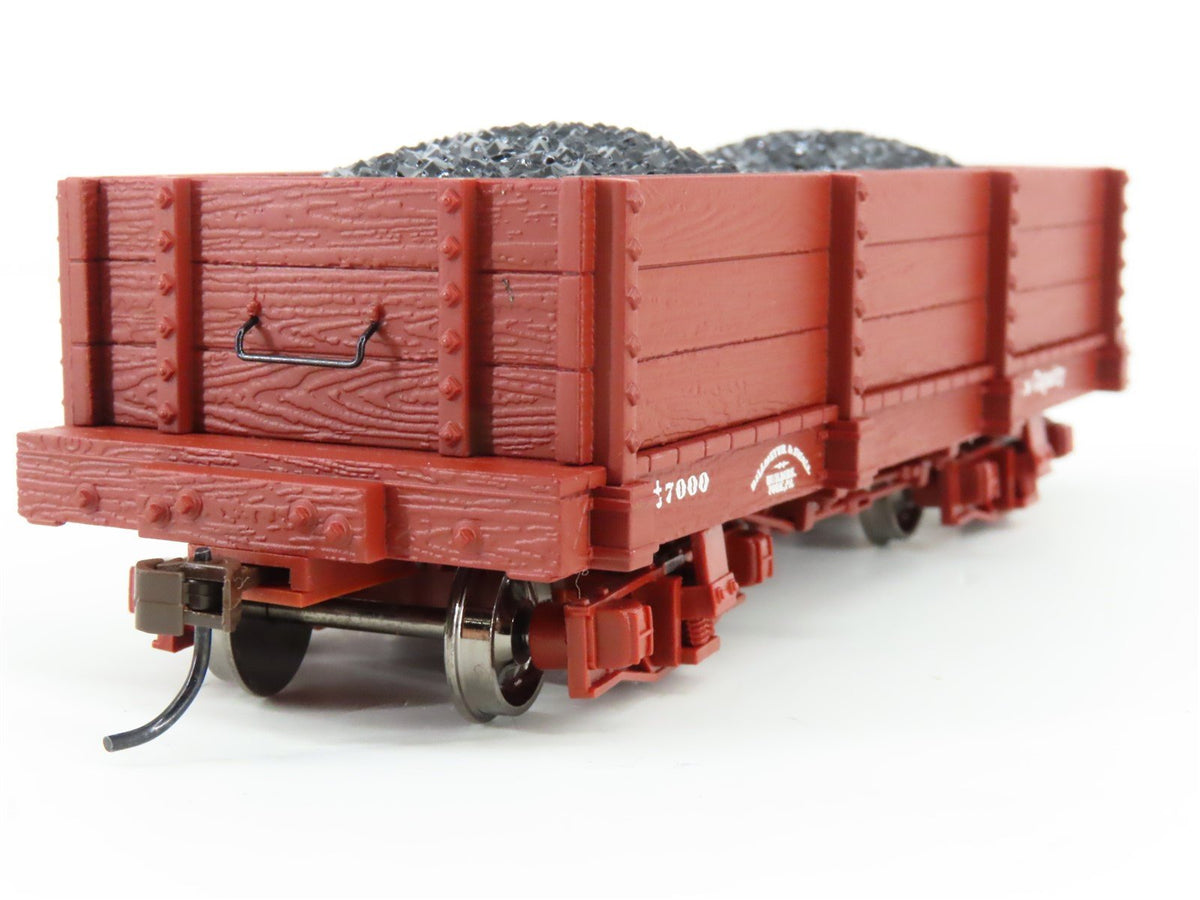 On30 Scale Bachmann Spectrum 26531 Low-Side Gondola w/ Load &amp; Flat Car w/ Stakes