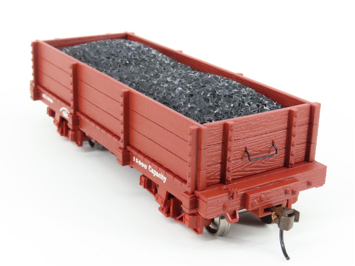 On30 Scale Bachmann Spectrum 26531 Low-Side Gondola w/ Load &amp; Flat Car w/ Stakes