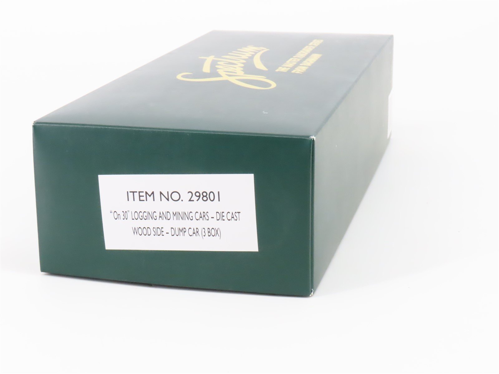 On30 Scale Bachmann Spectrum 29801 Die-Cast Wood Side Dump Cars 3-Pack