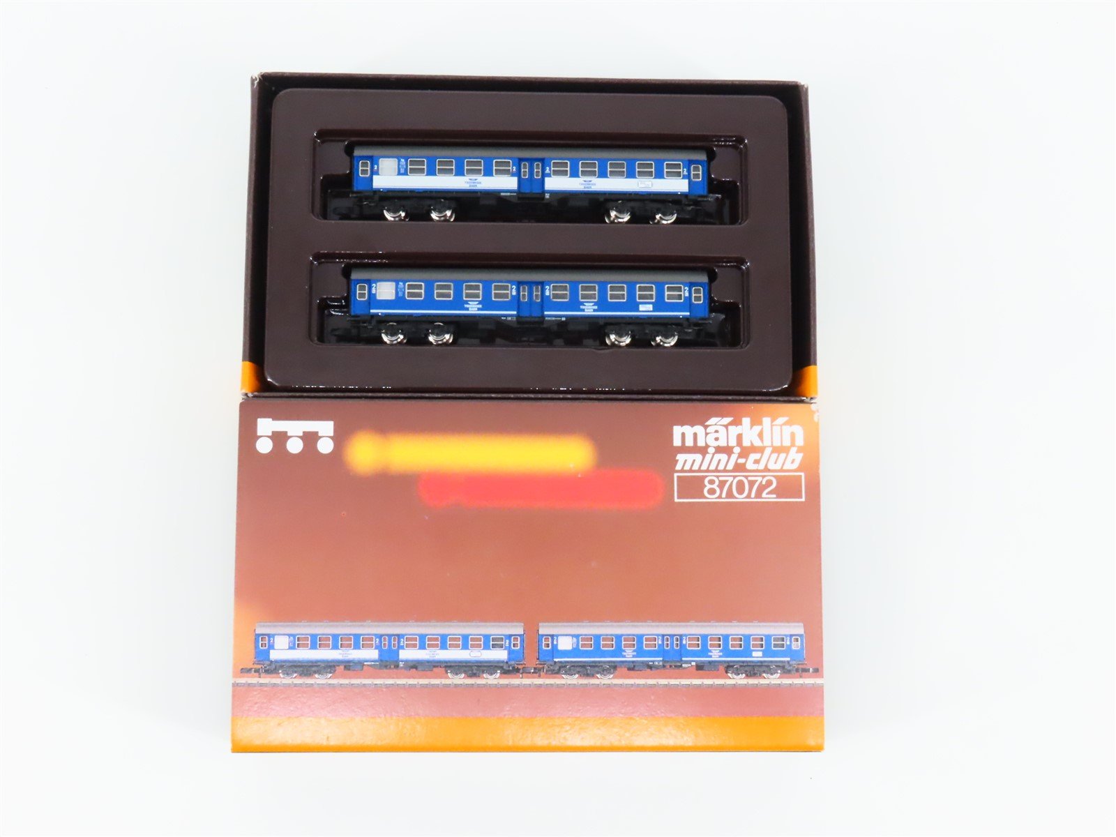Z Scale Marklin Mini-Club 87072 Tegernsee Railway 2nd Class Passenger 2-Car Set