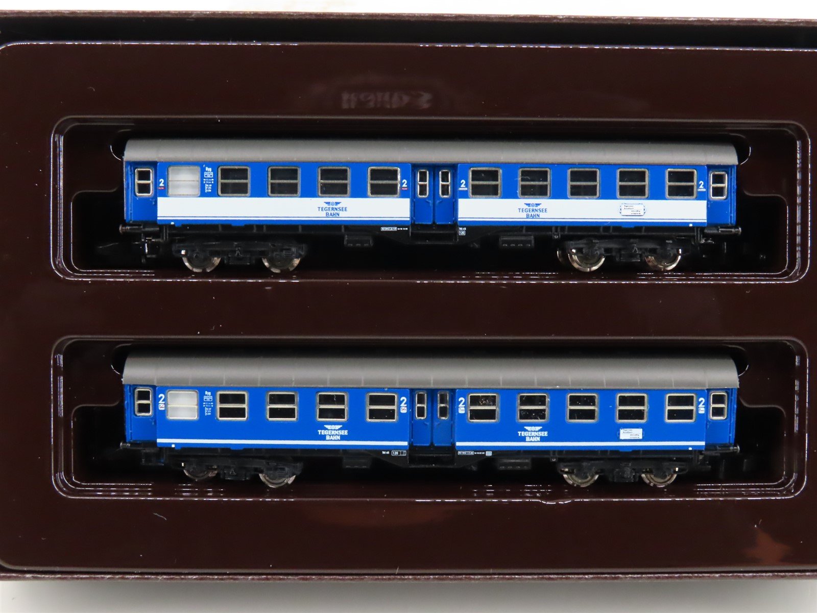 Z Scale Marklin Mini-Club 87072 Tegernsee Railway 2nd Class Passenger 2-Car Set