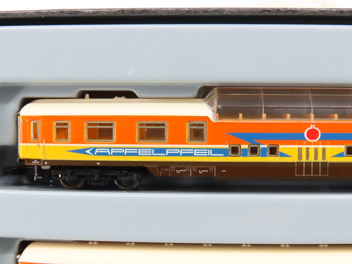 Z Scale Marklin 87286 Apfelpfeil &quot;Apple Arrow&quot; 4-Car Passenger Set