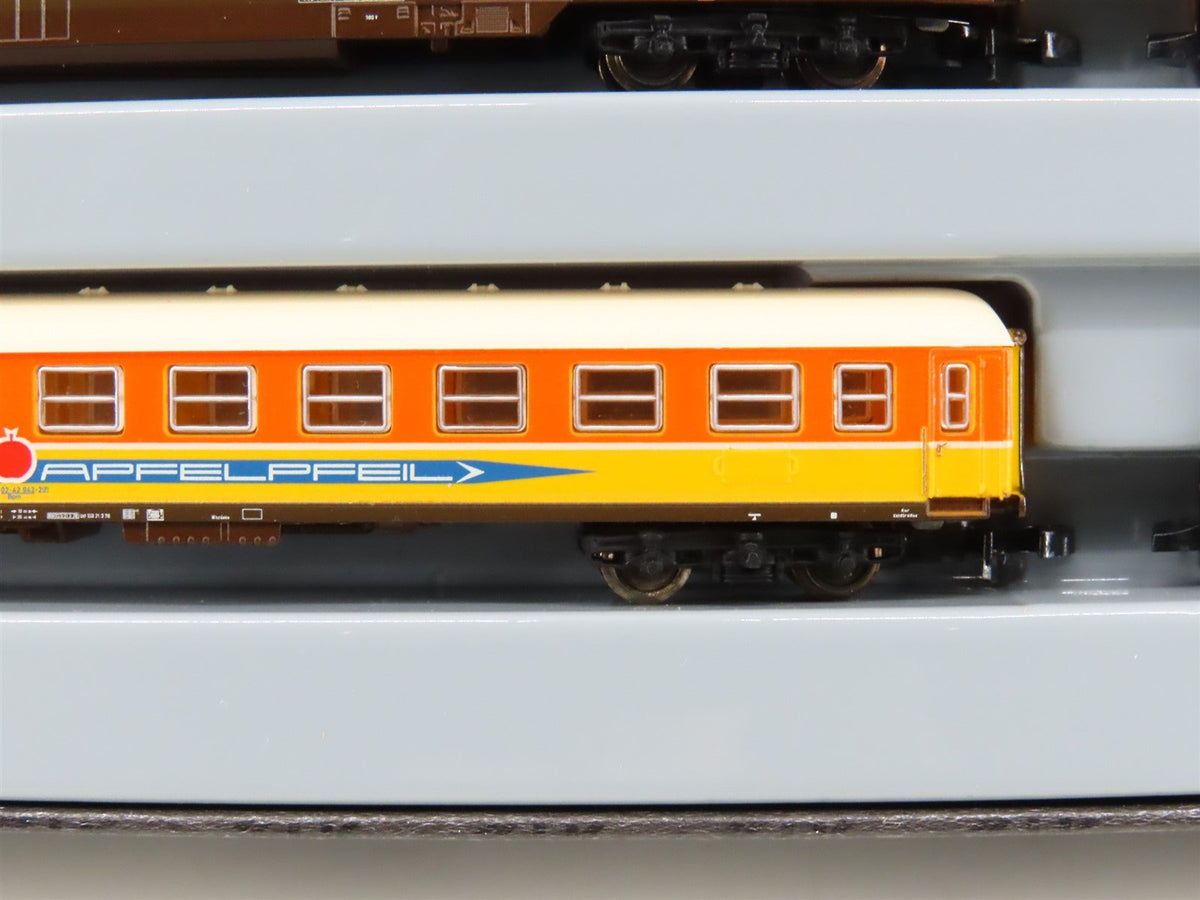 Z Scale Marklin 87286 Apfelpfeil &quot;Apple Arrow&quot; 4-Car Passenger Set