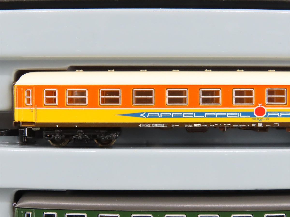 Z Scale Marklin 87286 Apfelpfeil &quot;Apple Arrow&quot; 4-Car Passenger Set
