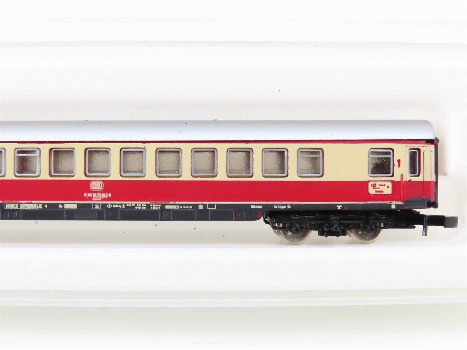 Z Scale Marklin Mini-Club 8736 DB Deutsche Bahn German 1st Class Passenger Car
