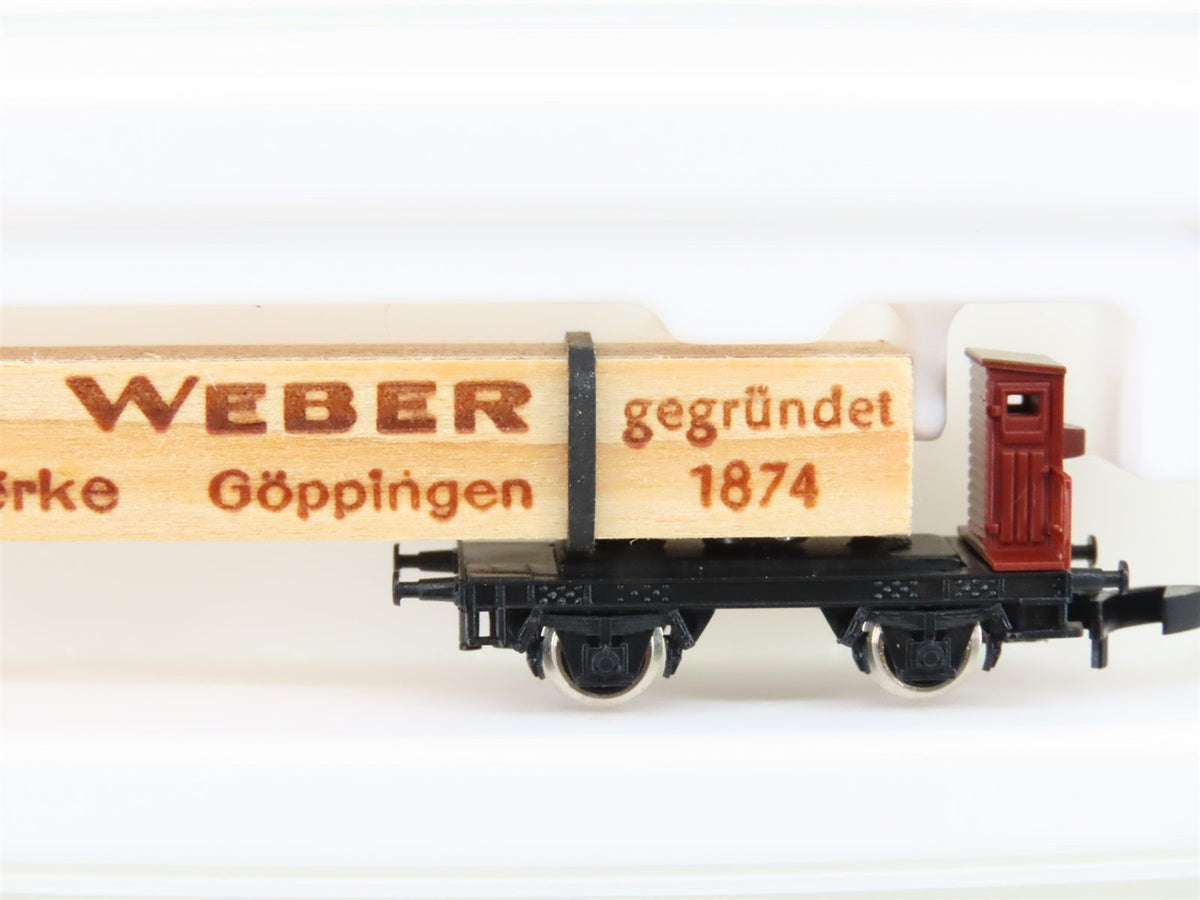 Z Scale Marklin Mini-Club 1992 Museumswagen Johann Weber Lumber Car
