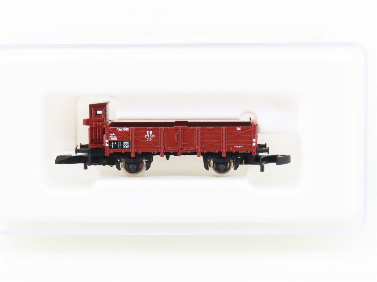 Z Scale Marklin Mini-Club 82322 DB Deutsche Bahn Gondola w/ Brakeman&#39;s Cab