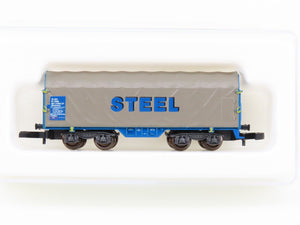 Z Scale Marklin Mini-Club 86353 OBB Austrian Railway Steel Flat Car w/ Tarp