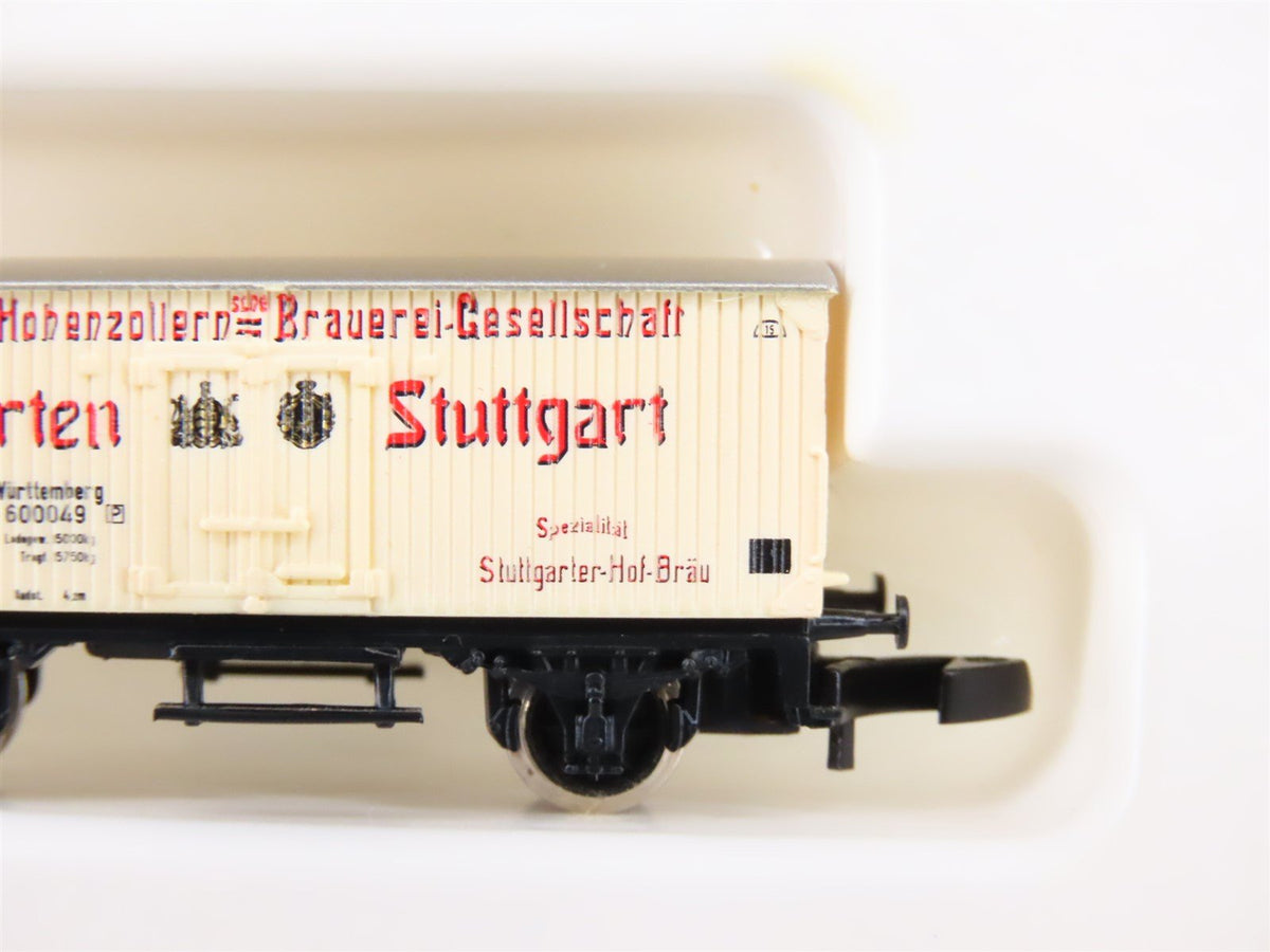 Z Scale Marklin Mini-Club 86612 Engl:Garten Stuttgart Reefer w/ Brakeman&#39;s Cab