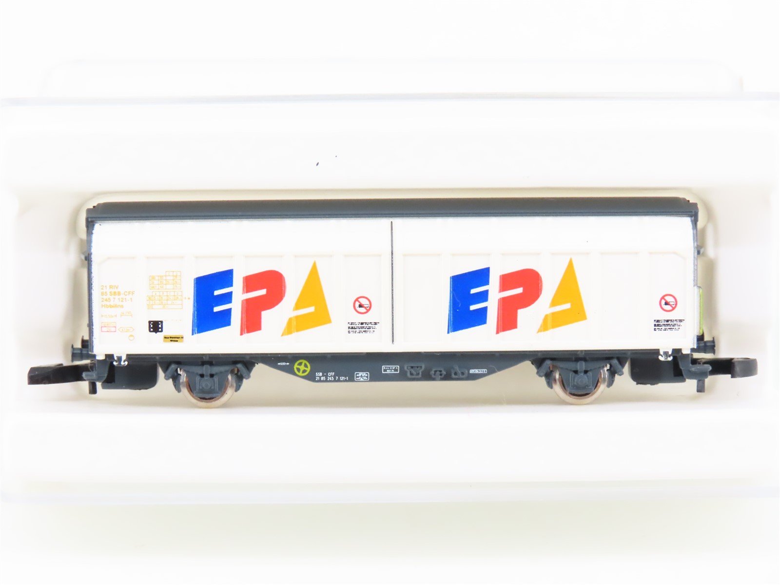 Z Scale Marklin Mini-Club 82381 SBB-CFF Swiss Railway EPA Sliding Door Box Car