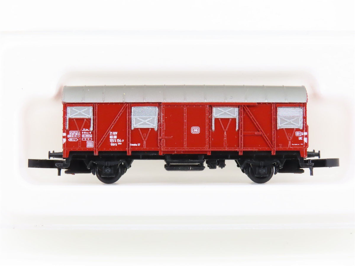 Z Scale Marklin Mini-Club 8605 DB Deutsche Bahn Closed Goods Box Car #1555 154-7