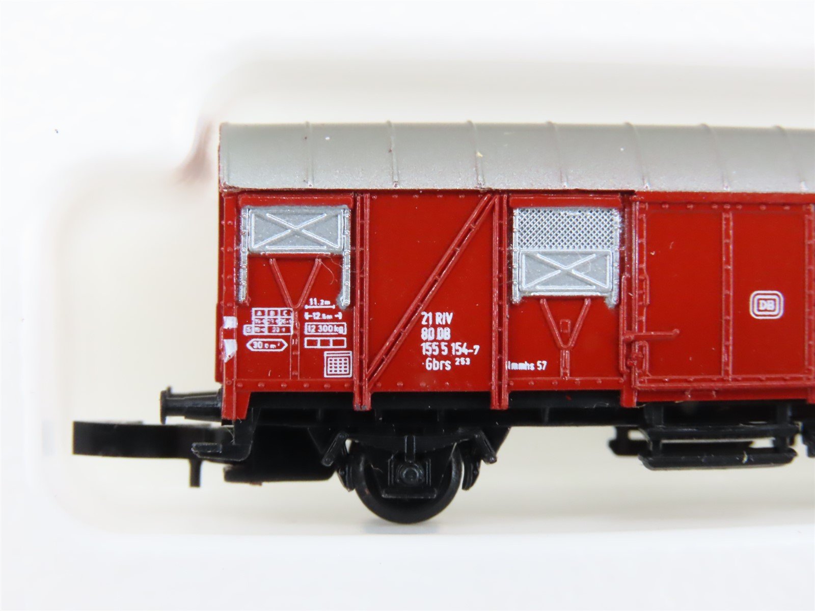 Z Scale Marklin Mini-Club 8605 DB Deutsche Bahn Closed Goods Box Car #1555 154-7