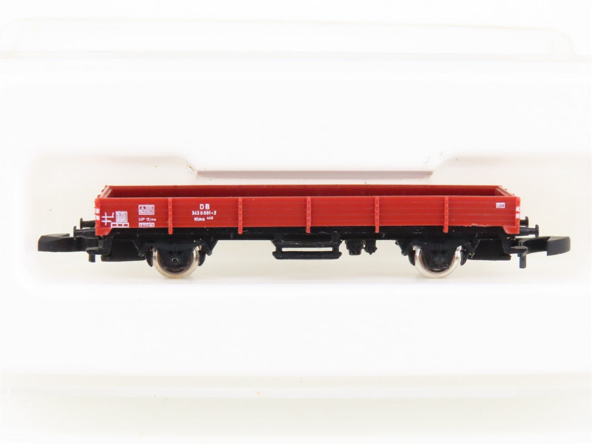 Z Scale Marklin Mini-Club 8610 DB Deutsche Bahn Flat Car #343 0 001-2