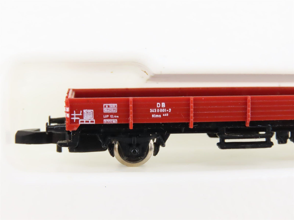 Z Scale Marklin Mini-Club 8610 DB Deutsche Bahn Flat Car #343 0 001-2