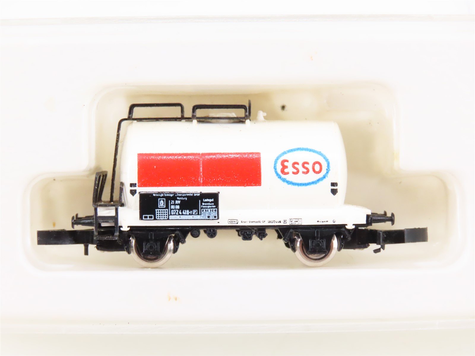 Z Scale Marklin Mini-Club 8612 Esso Oil Tank Car #072 4 418-7