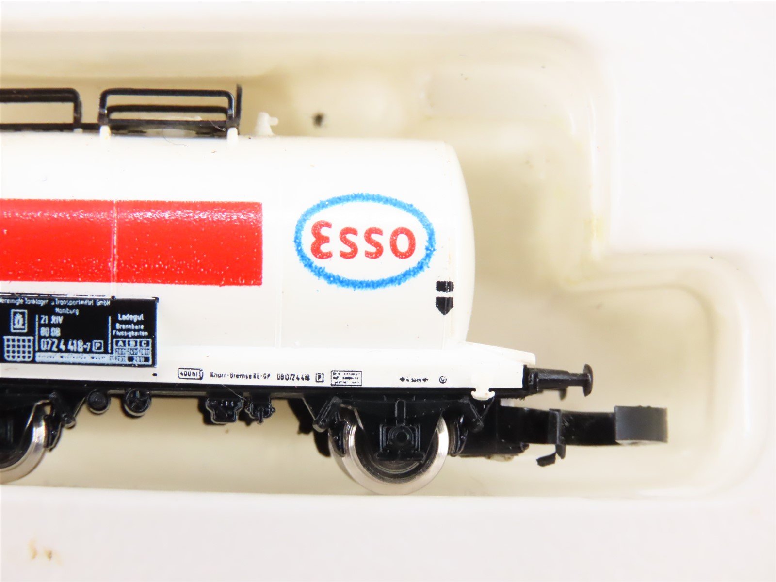Z Scale Marklin Mini-Club 8612 Esso Oil Tank Car #072 4 418-7