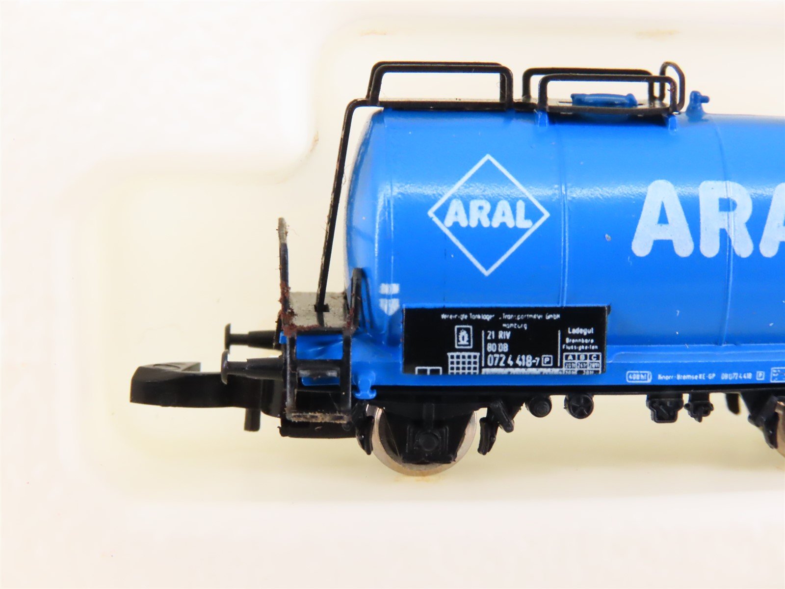 Z Scale Marklin Mini-Club 8613 Aral Tank Car #072 4 418-7
