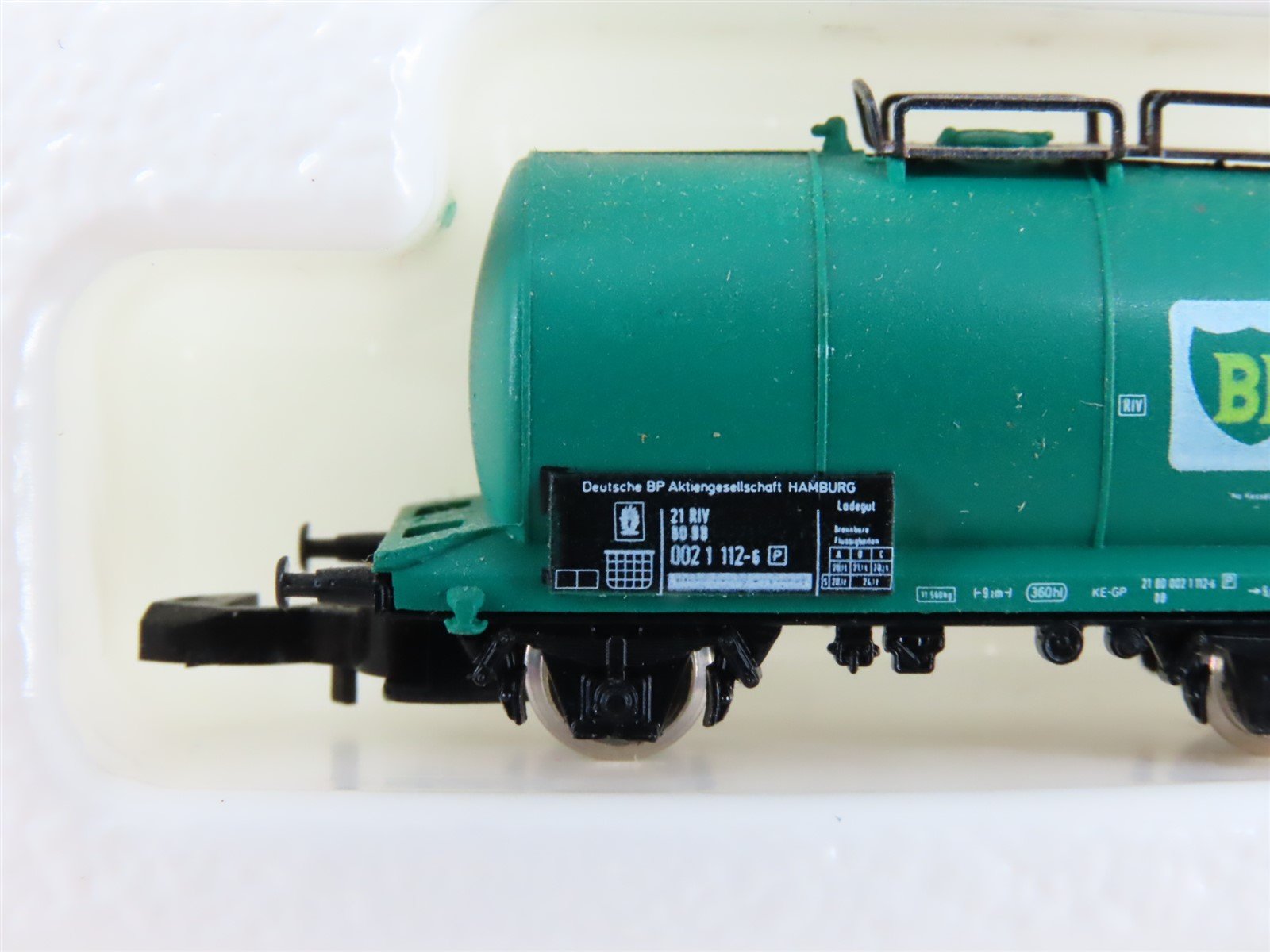 Z Scale Marklin Mini-Club 8614 BP Oil Tank Car #002 1 112-6