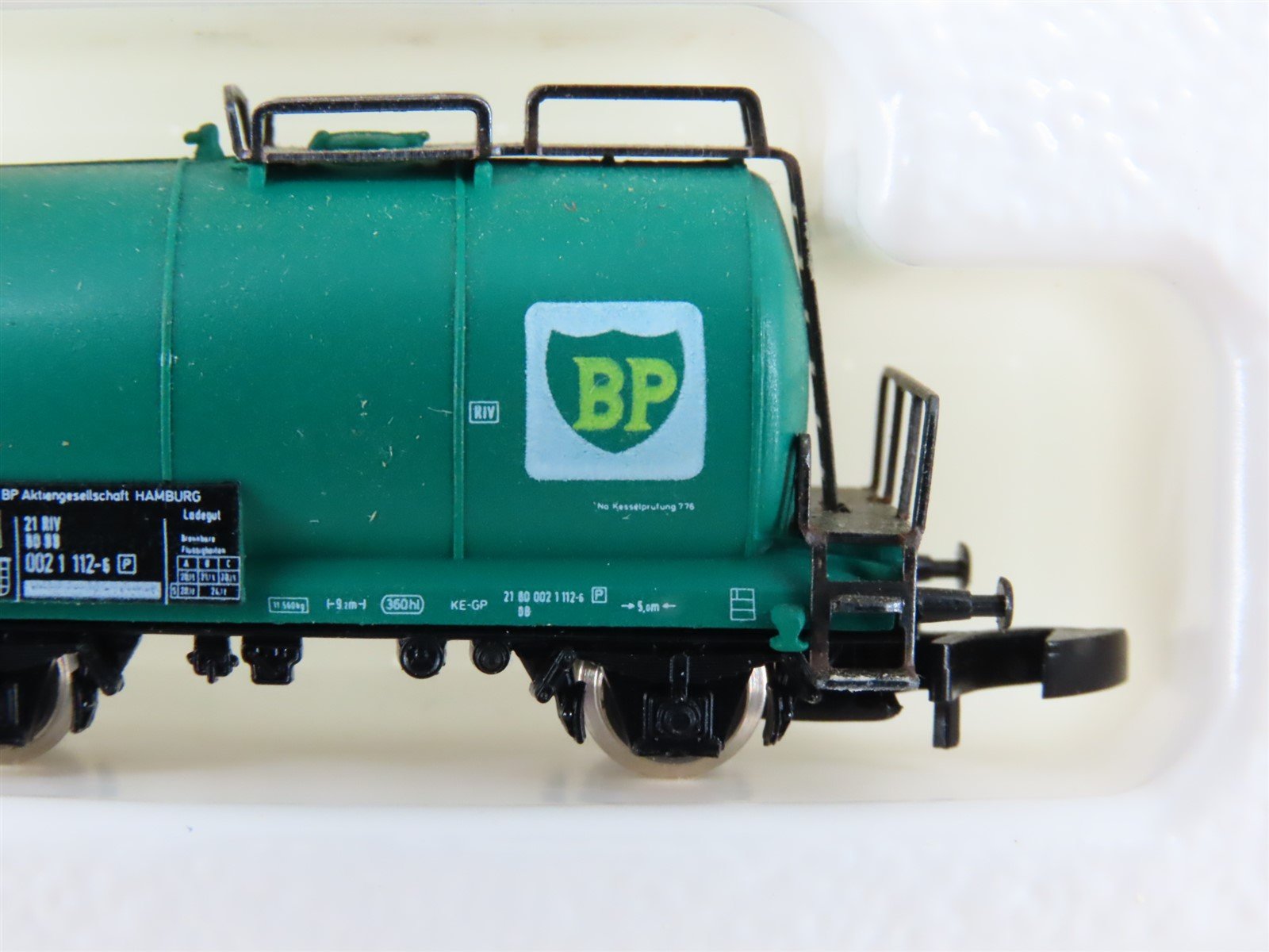 Z Scale Marklin Mini-Club 8614 BP Oil Tank Car #002 1 112-6