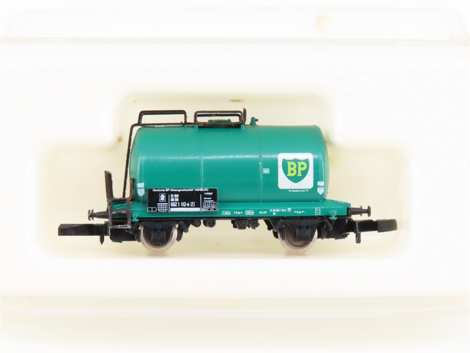 Z Scale Marklin Mini-Club 8614 BP Oil Tank Car #0021 1-112-6