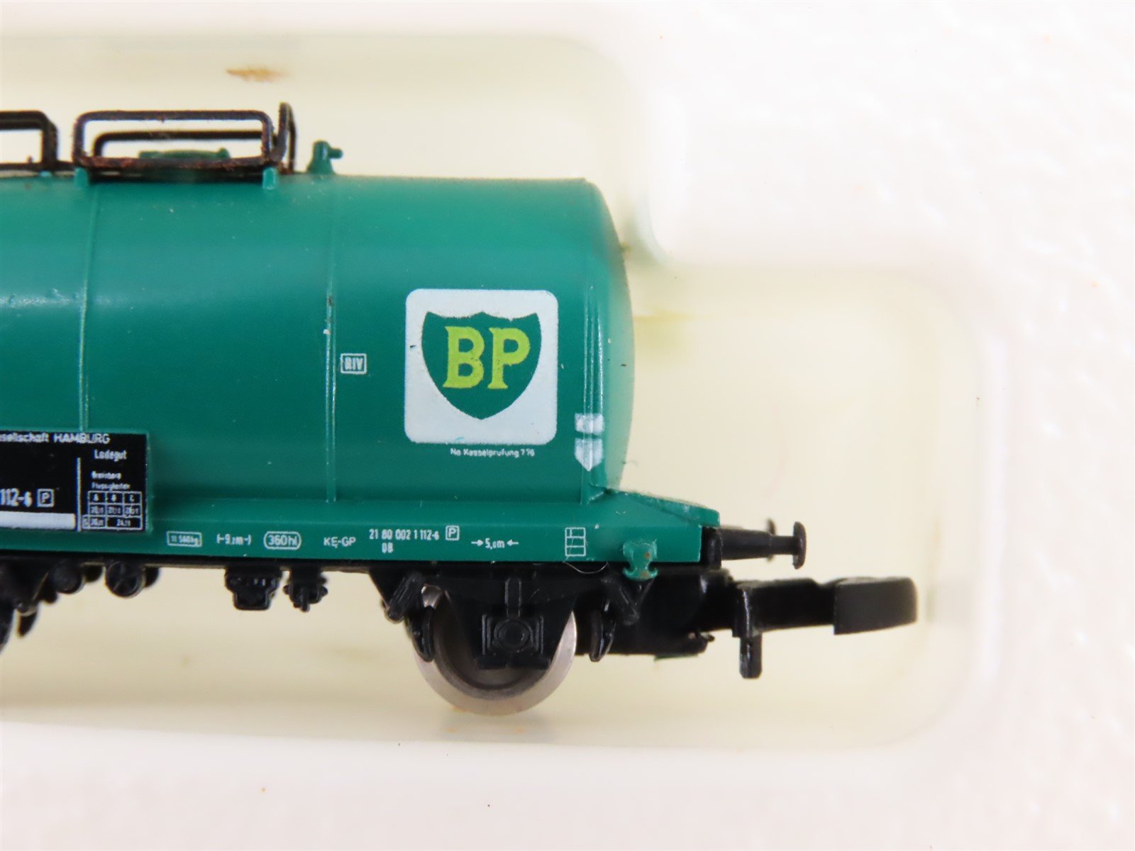 Z Scale Marklin Mini-Club 8614 BP Oil Tank Car #0021 1-112-6