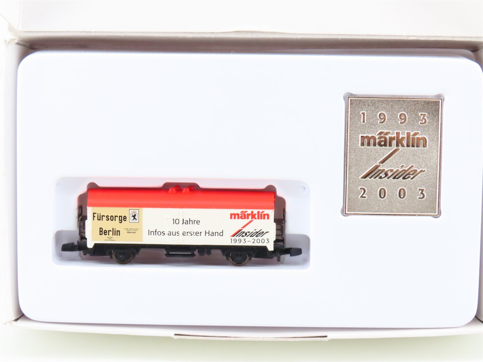Z Scale Marklin Insider 1993-2003 Fursorge Berlin Covered Wagon