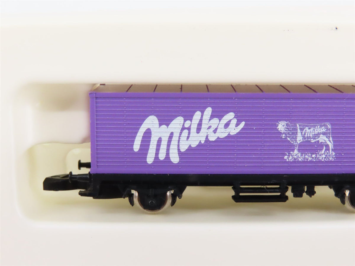 Z Scale Marklin DB German Federal Flat Car w/ Milka Container &amp; Milka Bar