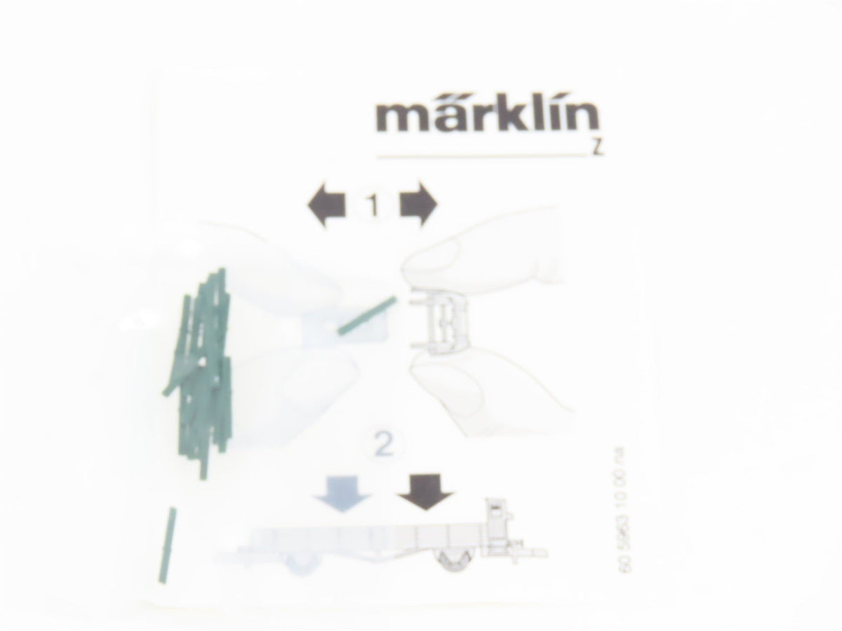 Z Marklin Mini-Club 2001 Museum Car Flat Car w/ Brakeman&#39;s Cab &amp; Schuler Press