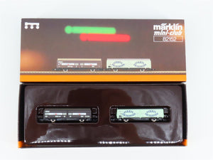 Z Scale Marklin Mini-Club 82152 DB German Sliding Wall Box Car 2-Pack