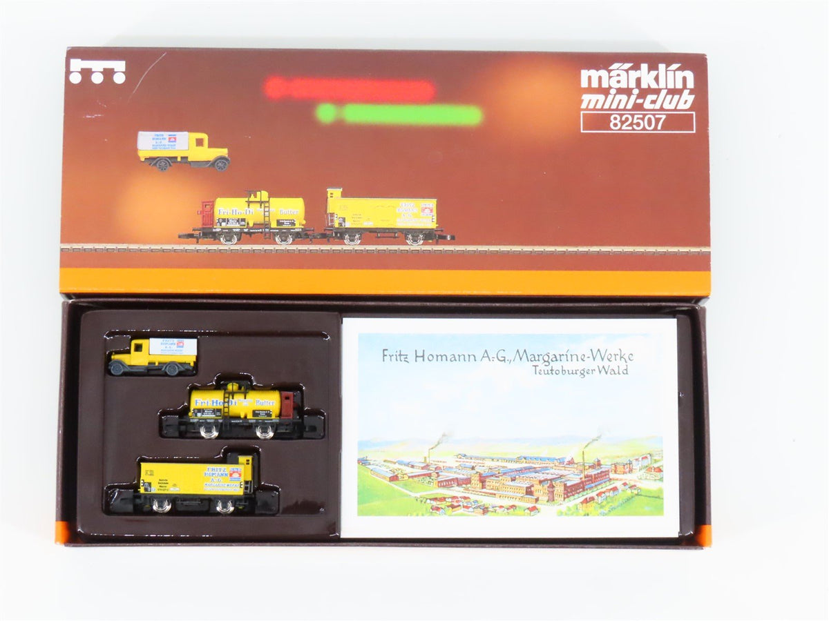 Z Scale Marklin Mini-Club 82507 Fritz Homann 3-Car Freight Set